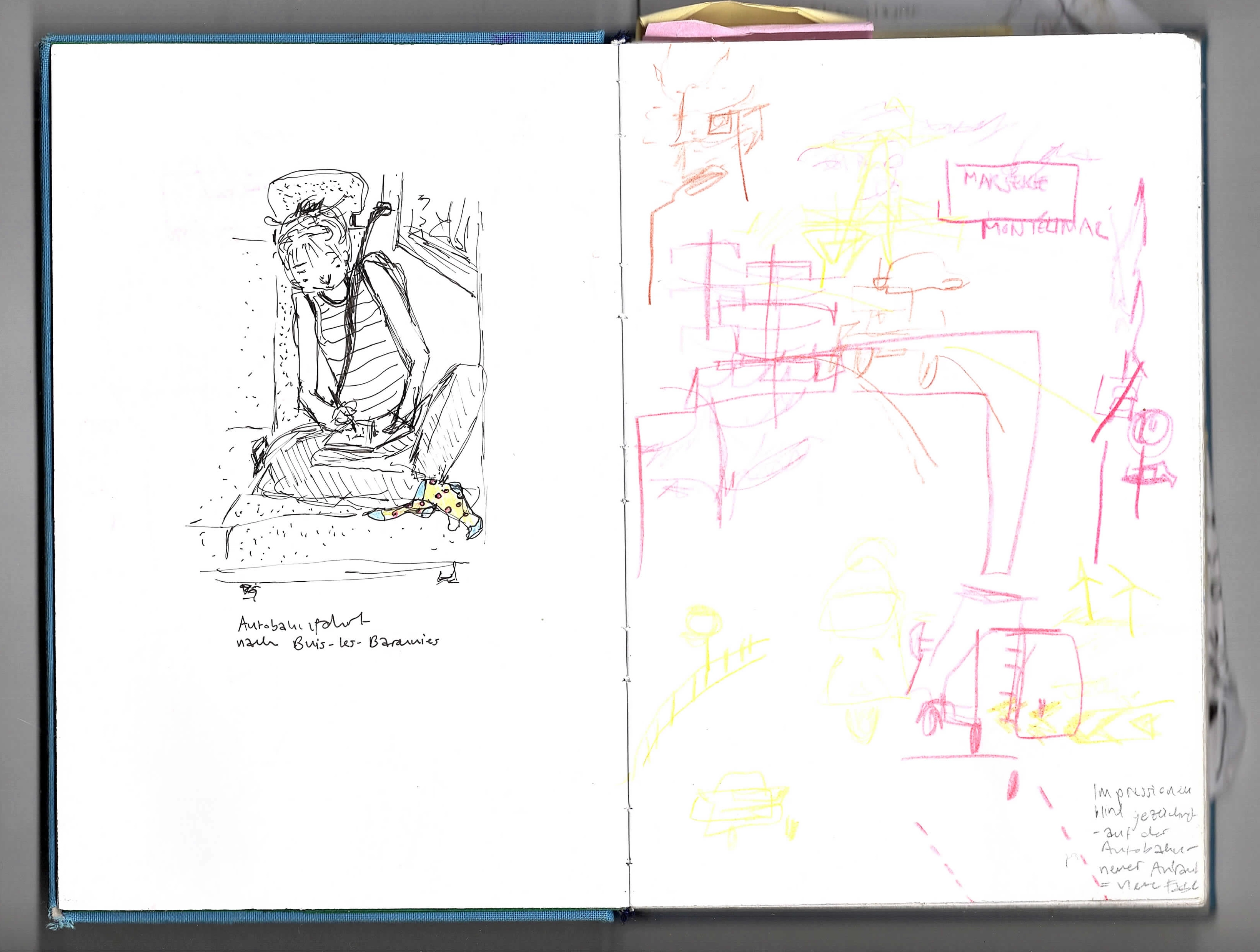 Ausschnitt aus Skizzenbuch 2023:24 a)